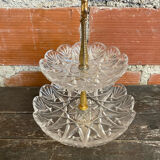 Cake Stand Antique Crystal + Gilded Bronze Trays #