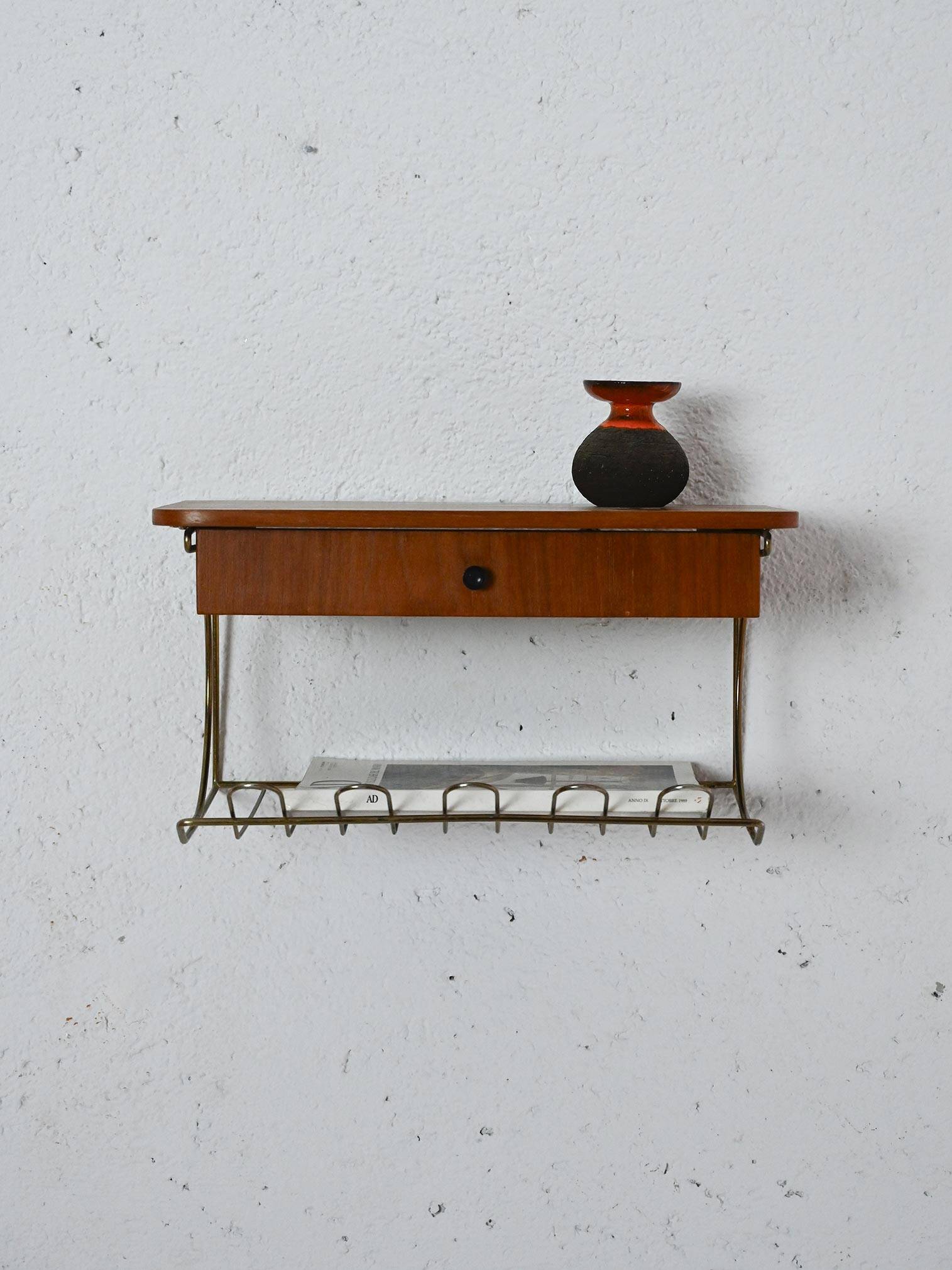 1960s hanging nightstand