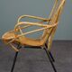 Fauteuil en rotin Dutch Design 1960