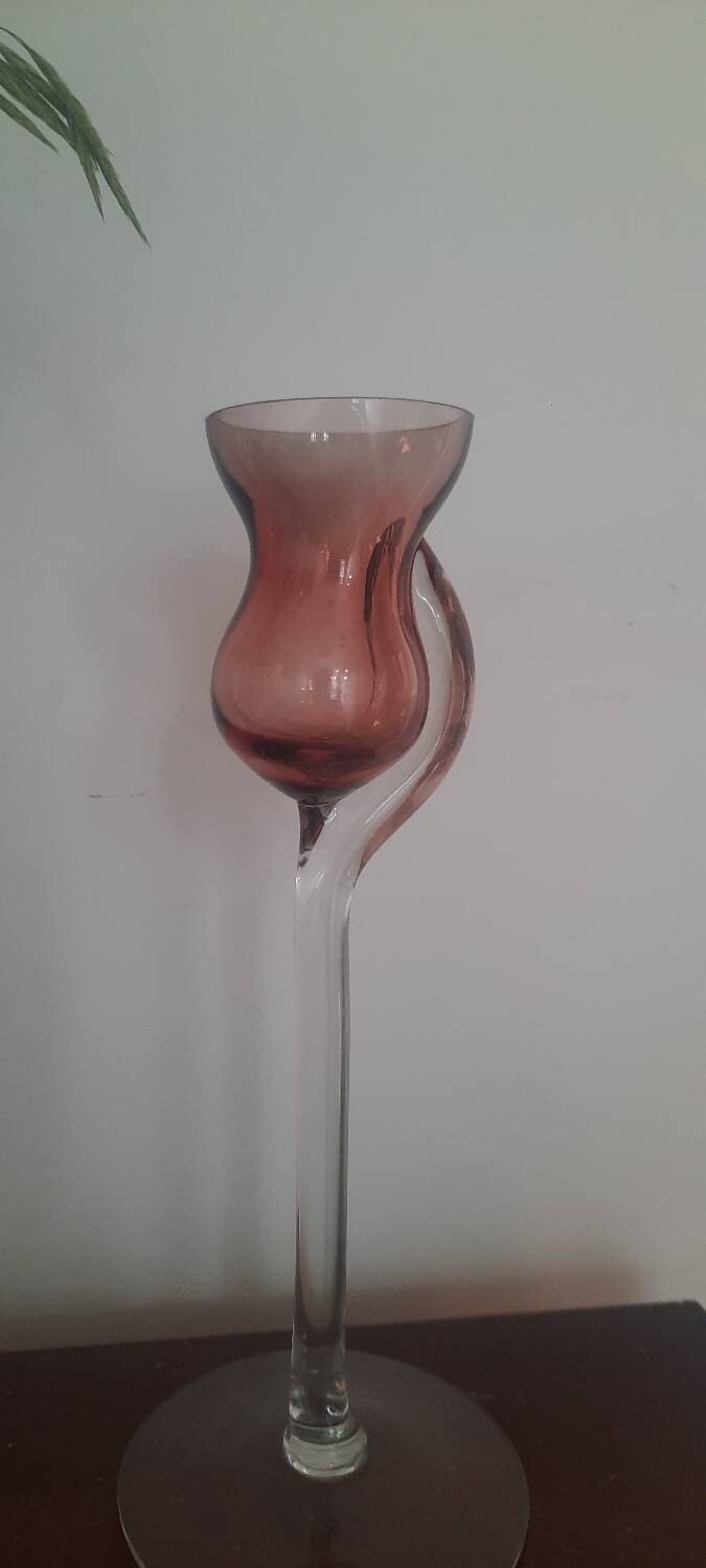 Bougeoir en verre design