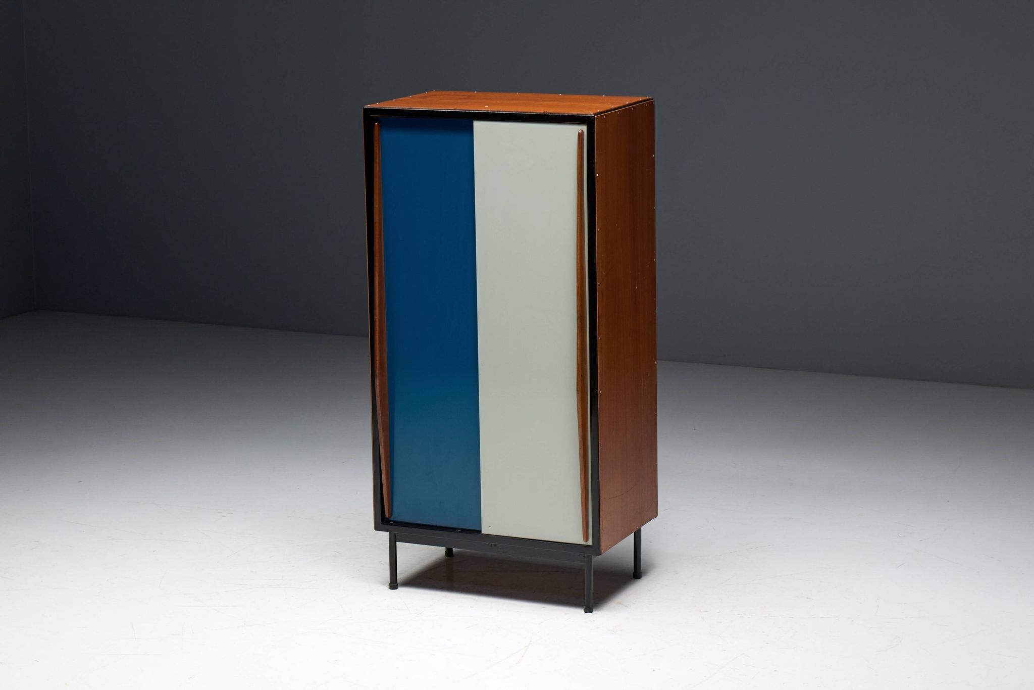 Modernist wardrobes by Willy Van Der Meeren for Tubax, Belgium, 1950s
