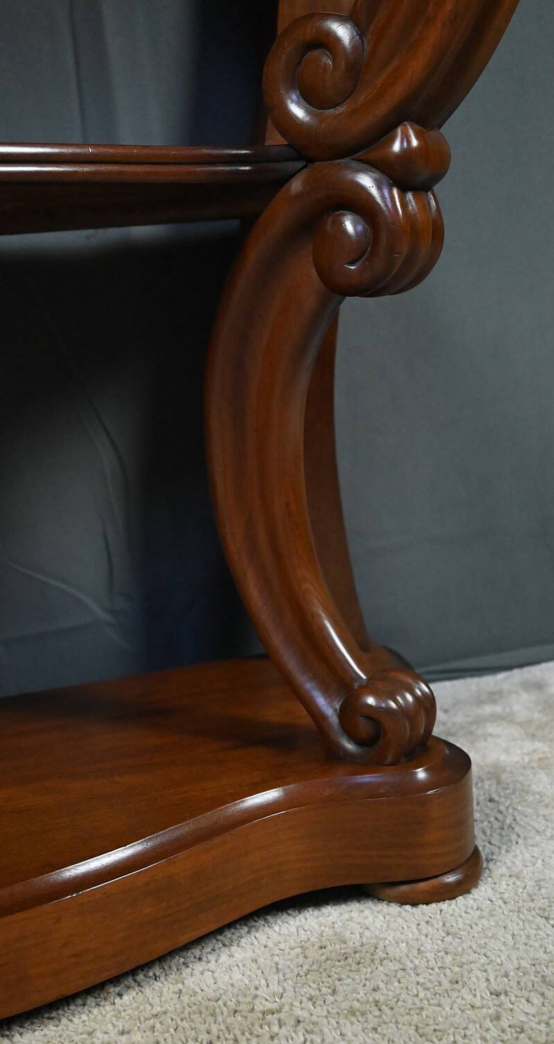 Mahogany console, Napoléon III period – 2nd half of the 19th century