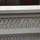 Vintage lacquered chest of drawers grey white