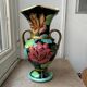 Handled ceramic vase from Vallauris, signed