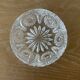 Sucrier en forme de pomme verre cisele et metal dore