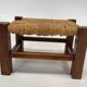 Vintage footstool stool minimalist
