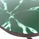 Oval Shaped Wooden Dining Table with Green Marble Effect Top, Italy