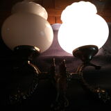 Pair of fish wall light