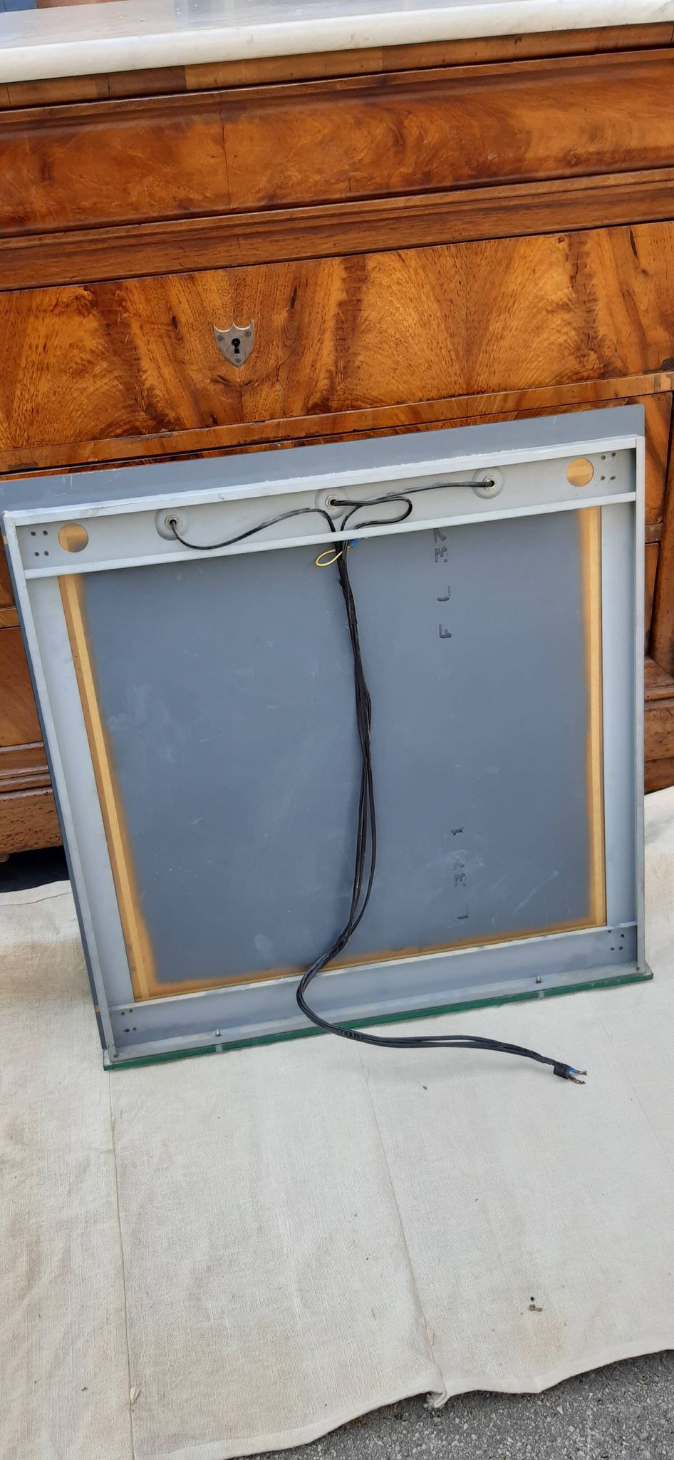 Miroir, coiffeuse, années 70
