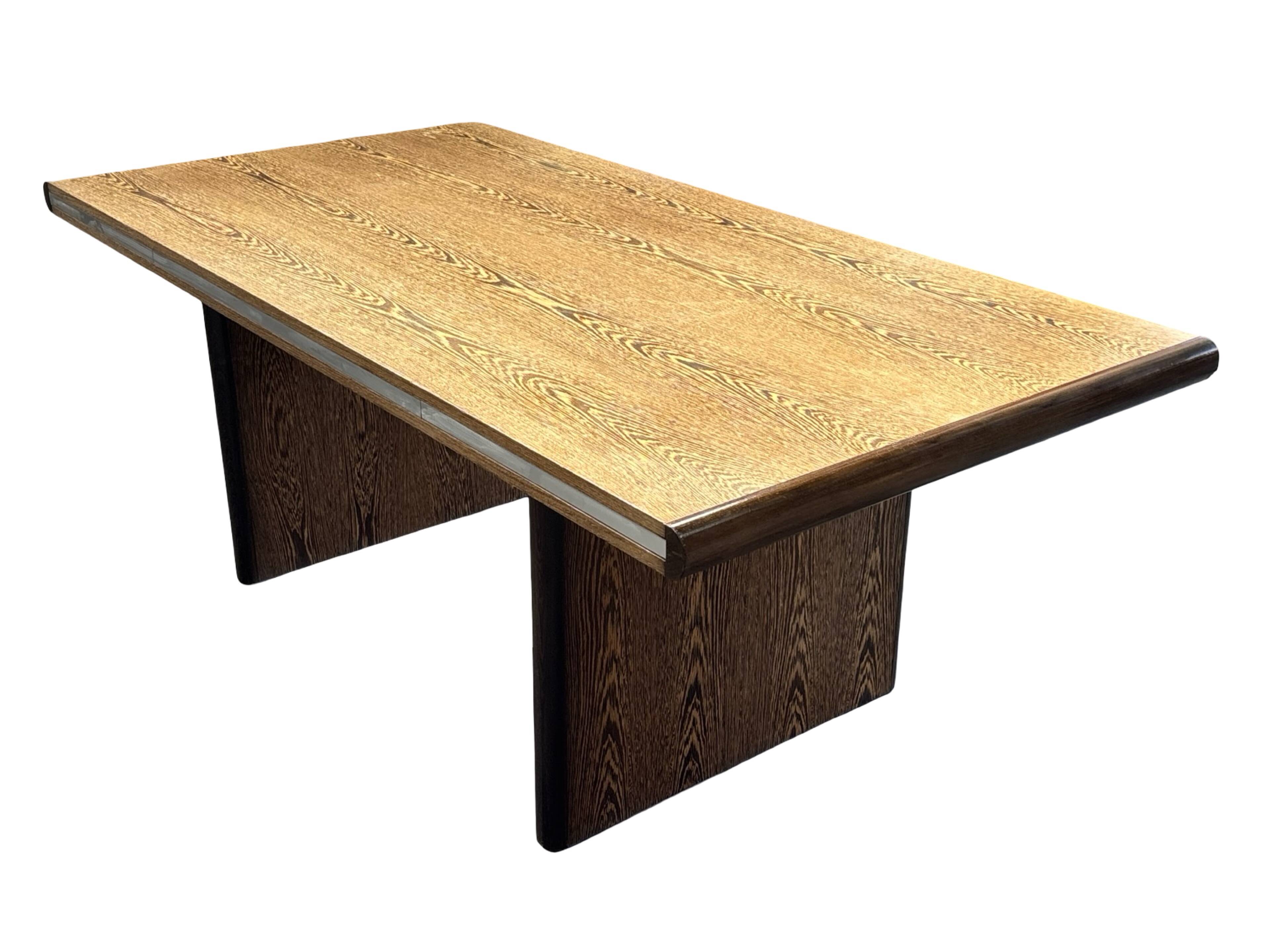 Vintage executive desk - large desk wenge 70s design