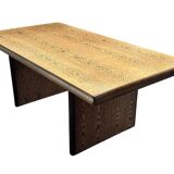 Vintage executive desk - large desk wenge 70s design