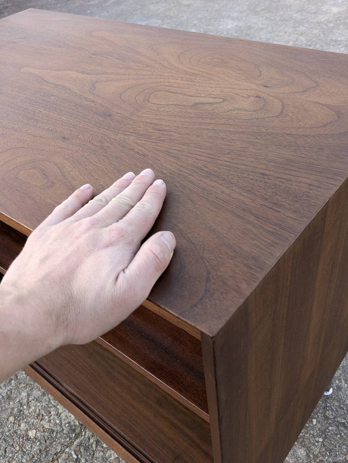 Vintage teak sideboard attributed to Poul Cadovius.