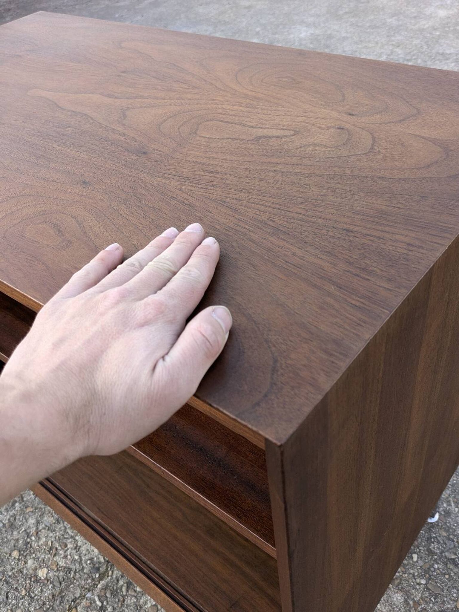 Vintage teak sideboard attributed to Poul Cadovius.
