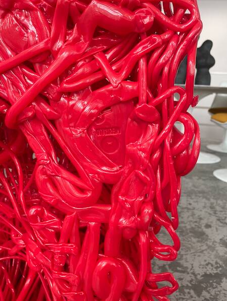 Senzafine armchair and pouf by Gaetano Pesce