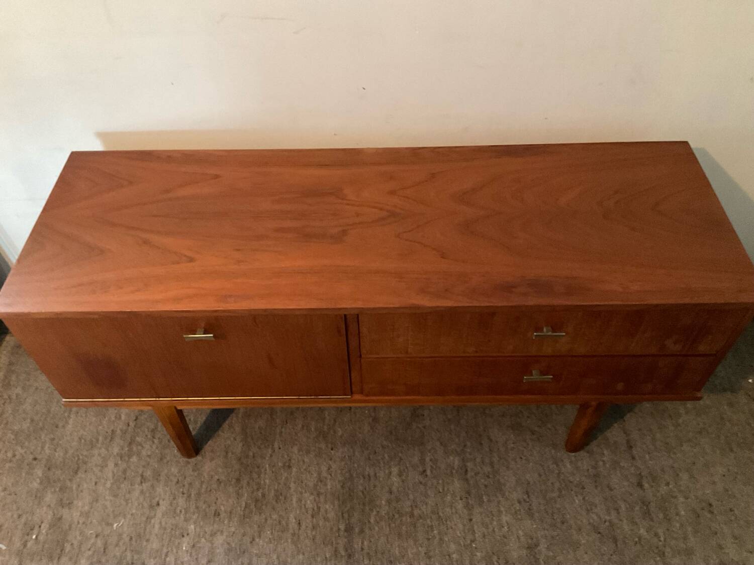 Vintage teak TV stand