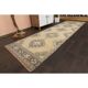 1970s Vintage Turkish Hand-Knotted Wool Cotton Orange Runner Rug 100x360
