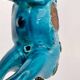 Sculpture d’un cheval Tang en faïence bleue turquoise