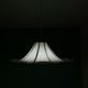 Large Modernist white acrylic hanging light lamp 1970s