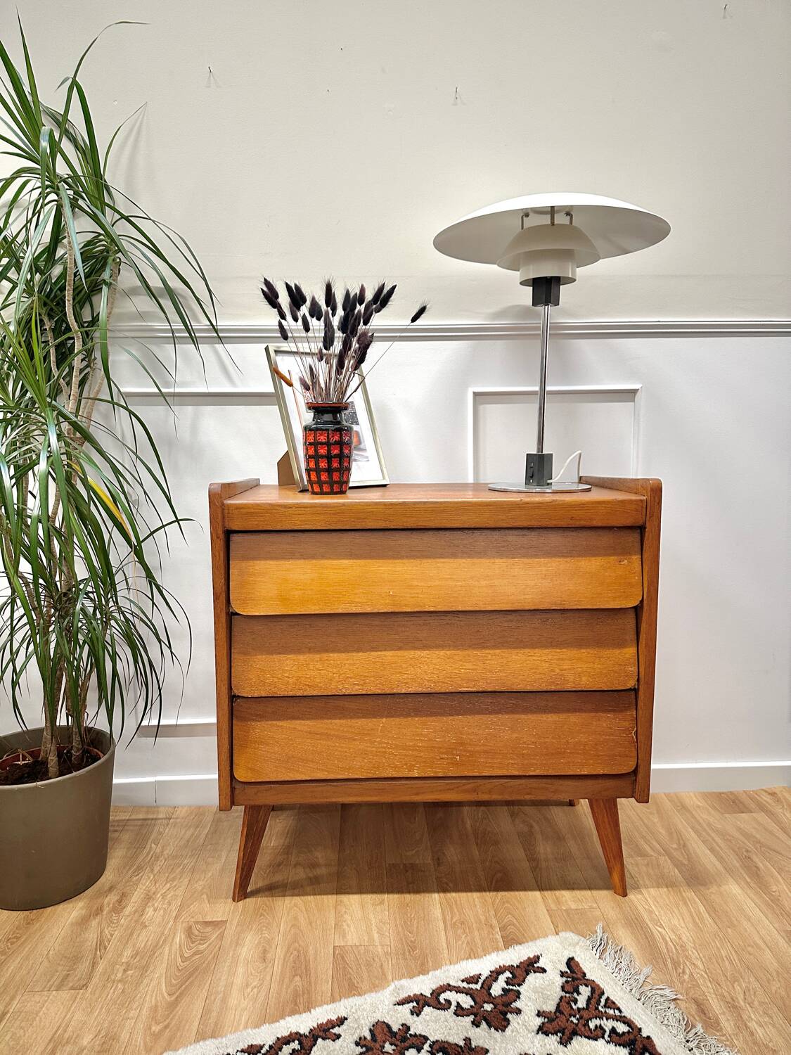 Commode pieds compas vintage