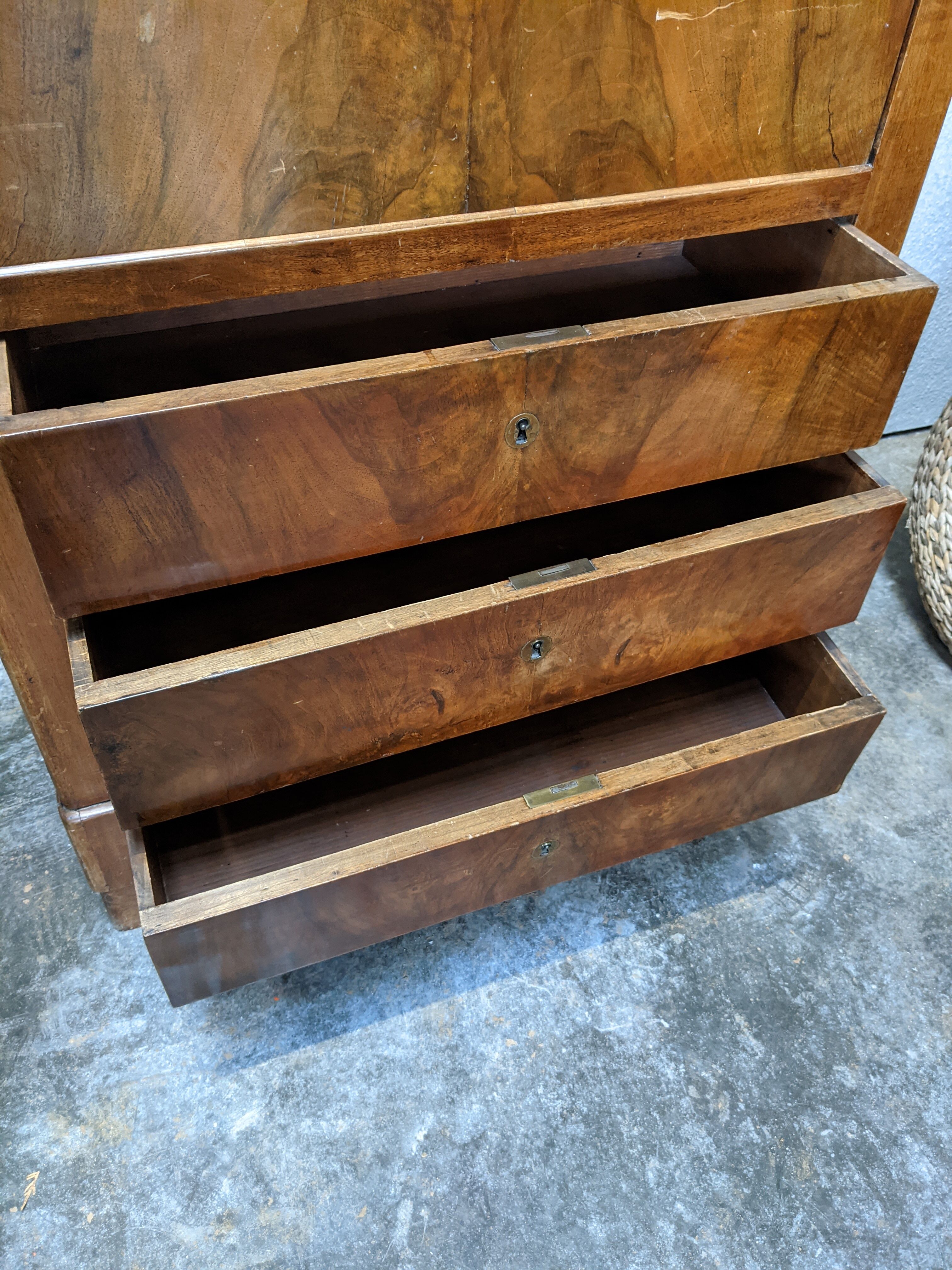 Early twentieth century writing desk with secret cache