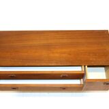 Commode basse en teck, Suède, 1960
