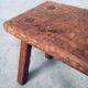 Carved Oak Side Table, 1940s