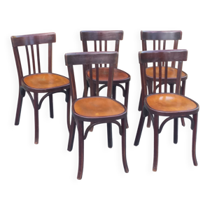 Set 5 chaises bistrot - anciennes