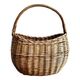Woven wicker basket