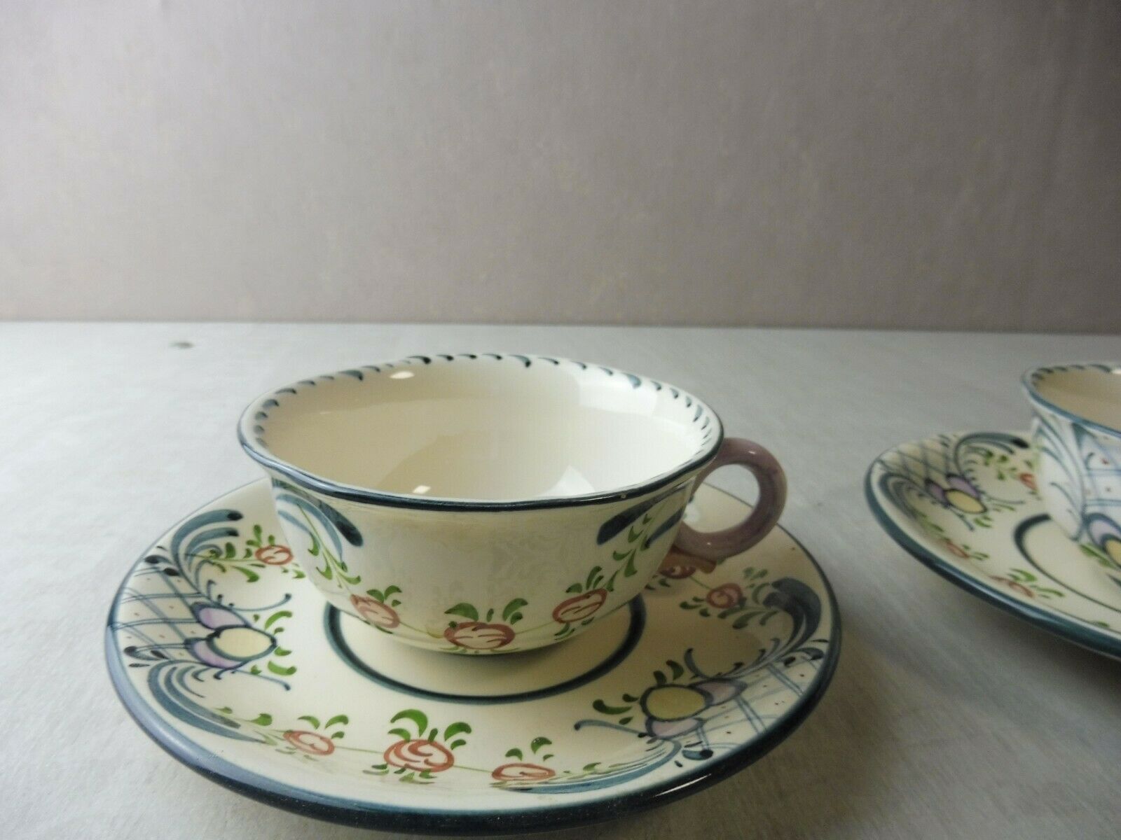 Set of cups and sub-cups, décor Georg Schmider Zeller, Dekor Favorite