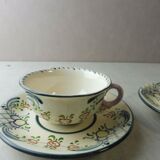 Set of cups and sub-cups, décor Georg Schmider Zeller, Dekor Favorite