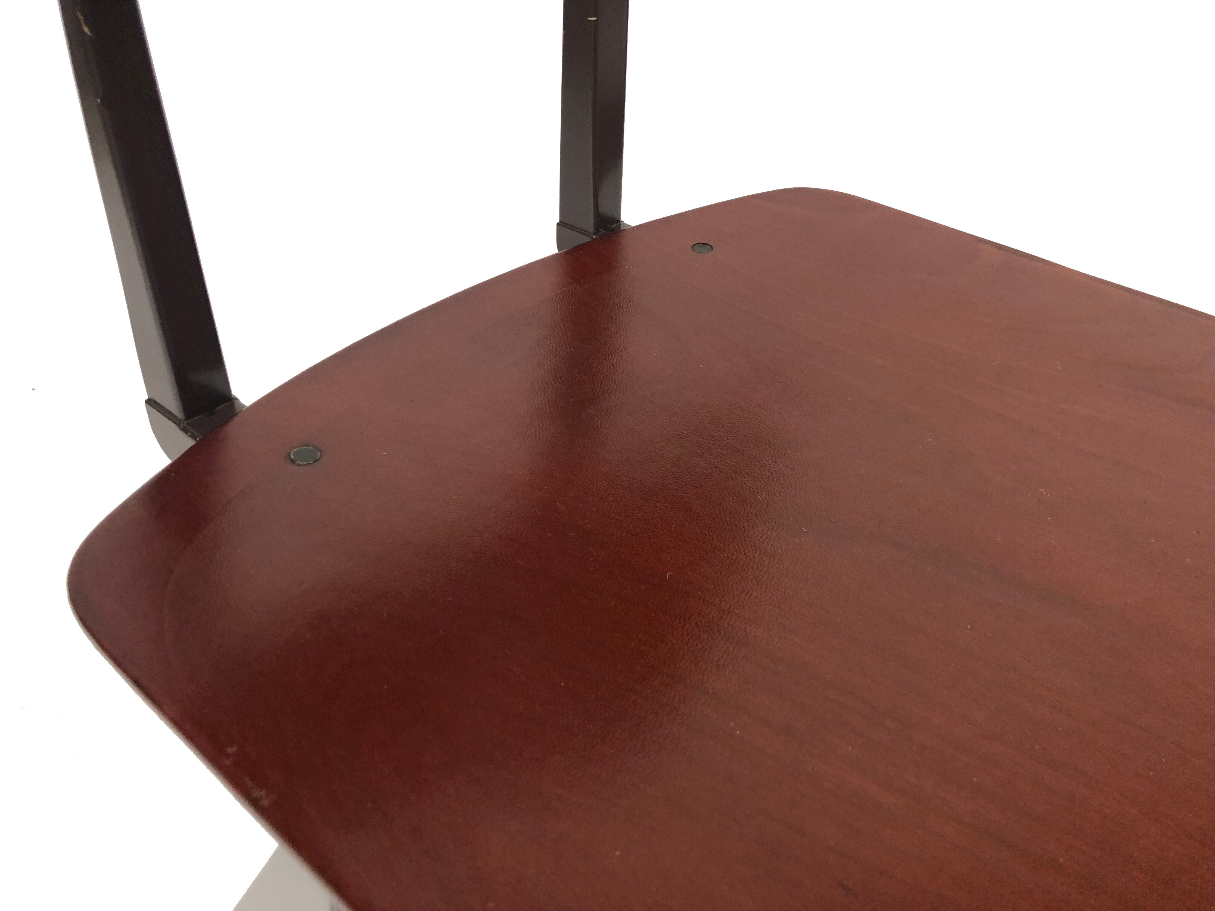 Vintage industrial chair Galvanitas S16 Pagholz Netherlands 60's