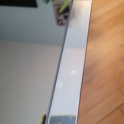 Nesting tables in gold/chrome metal and amber mirror