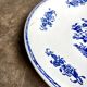 St Amand round hollow dish in blue earthenware