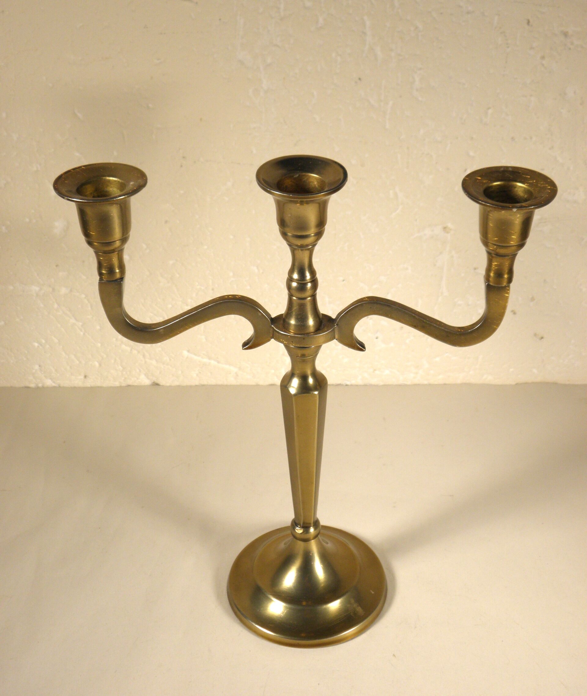 Golden metal chandelier