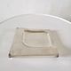 Silver metal ashtray Crédit local de France design 70s