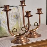 Copper candle holder