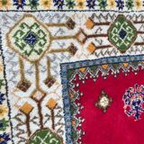 Tapis ancien maroc rabat fait main 148x212 cm