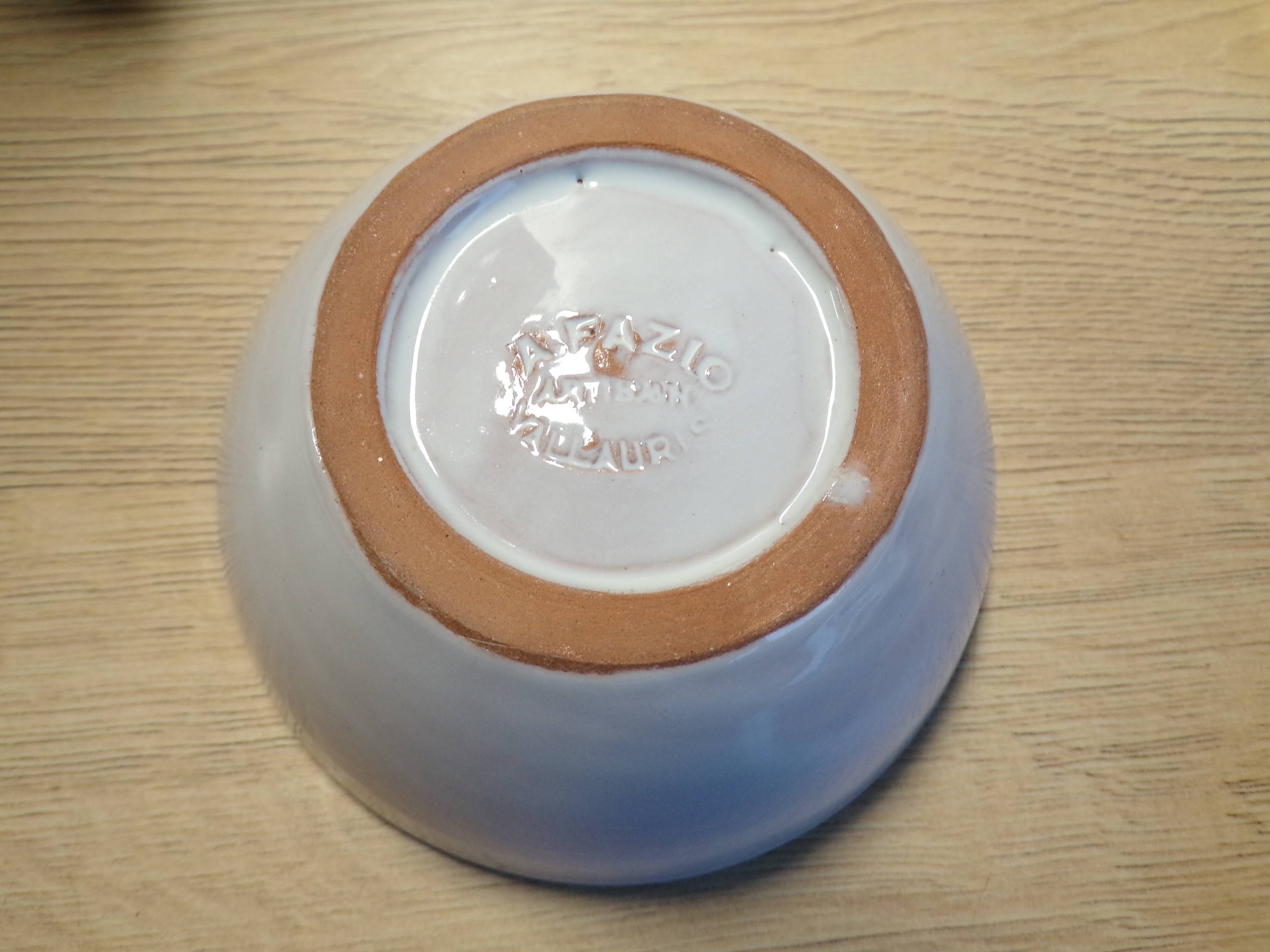 6 ceramic bowls by Antoine Fazio Vallauris