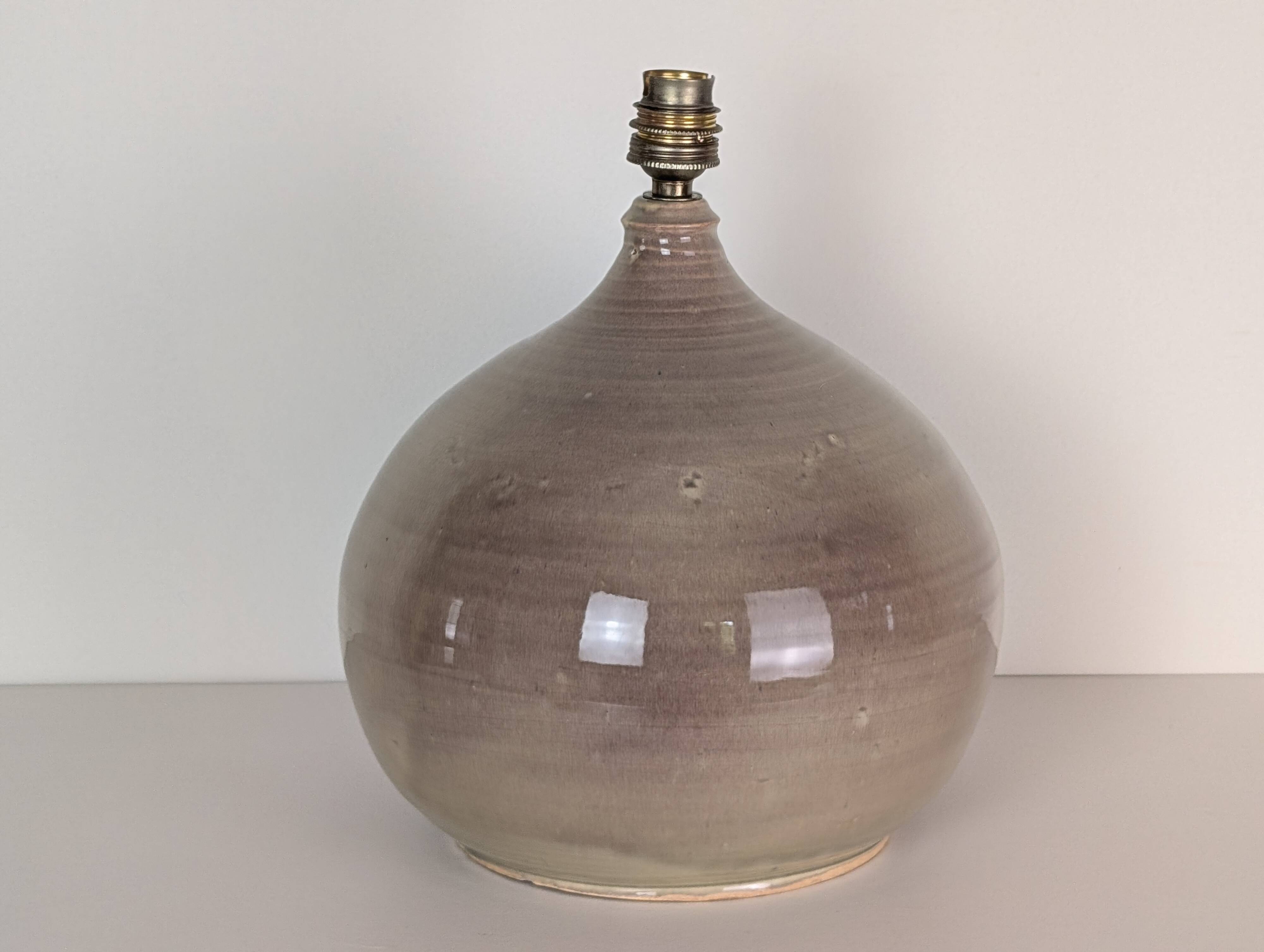 Pied de lampe en céramique