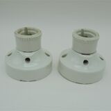 Duo of ceramic wall light