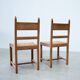 Set of six French dining chairs