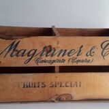 Wooden crate transport colorful poster Magraner-Co Espana