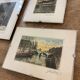 Set 3 gravures Paris début 20eme signées Gautier