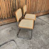 2  Mid century modern Cesca chairs Marcel Breuer