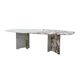 L.A. Studio Contemporary Modern Marble and Brass Italian Dining Table