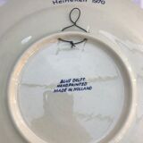 Former heineken blue Delft ceramics plate - vintage blue musician decor