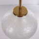 Very rare glass hanging lamp by doria leuchten, 1960, germany