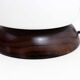 Lampe champignon en bois et verre opalin