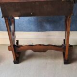 Solid wood console.