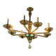 Lustre vénitien en verre de Murano mordoré, Venini vers 1920